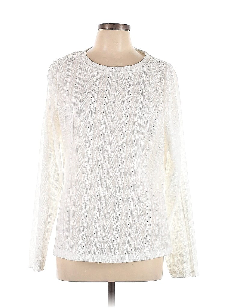 Unbranded Ivory Long Sleeve Blouse Size XL - photo 1