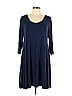 Style&Co Solid Blue Casual Dress Size XL (Petite) - photo 1