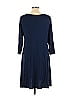 Style&Co Solid Blue Casual Dress Size XL (Petite) - photo 2