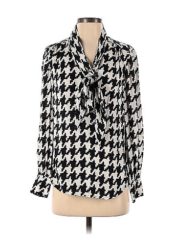 Trina Turk Houndstooth Multi Color Black Demming Top Size XS - 74