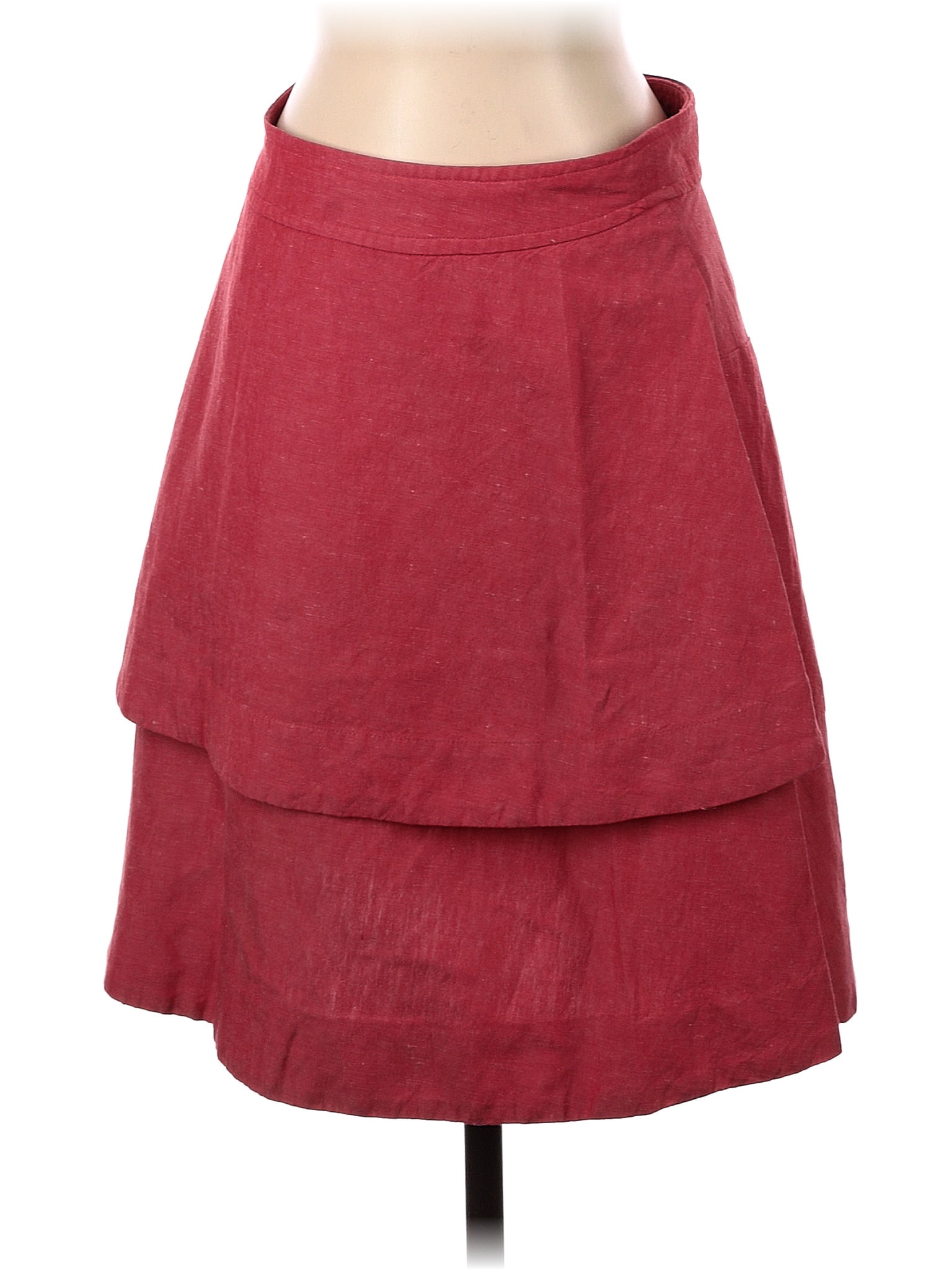 Anthropologie Solid Red Formal Skirt Size 4 - 76% off | thredUP