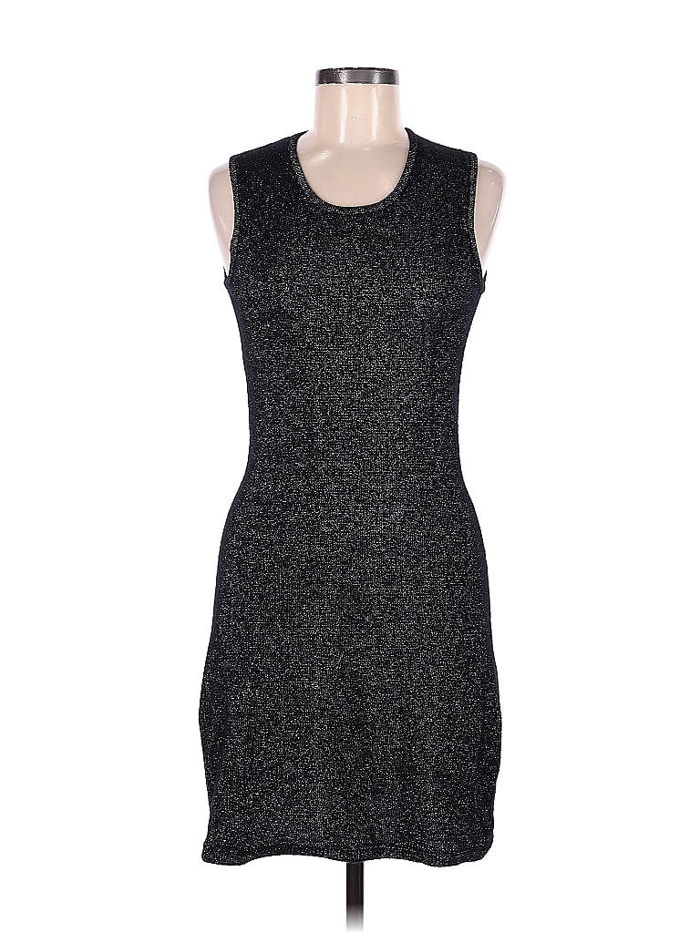 Pure Amici 100% Cashmere Black Gray Sparkly Cashmere Dress Size M - 76% ...