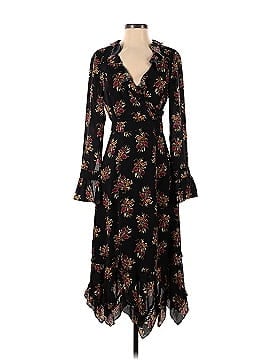 Thakoon Collective Black Floral Ruffle Dress (view 1)