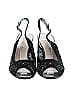 Azura Shoes Floral Motif Black Heels Size 39 (EU) - photo 2