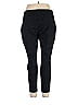 dalia Houndstooth Jacquard Marled Grid Tweed Chevron-herringbone Black Casual Pants Size XXL - photo 2