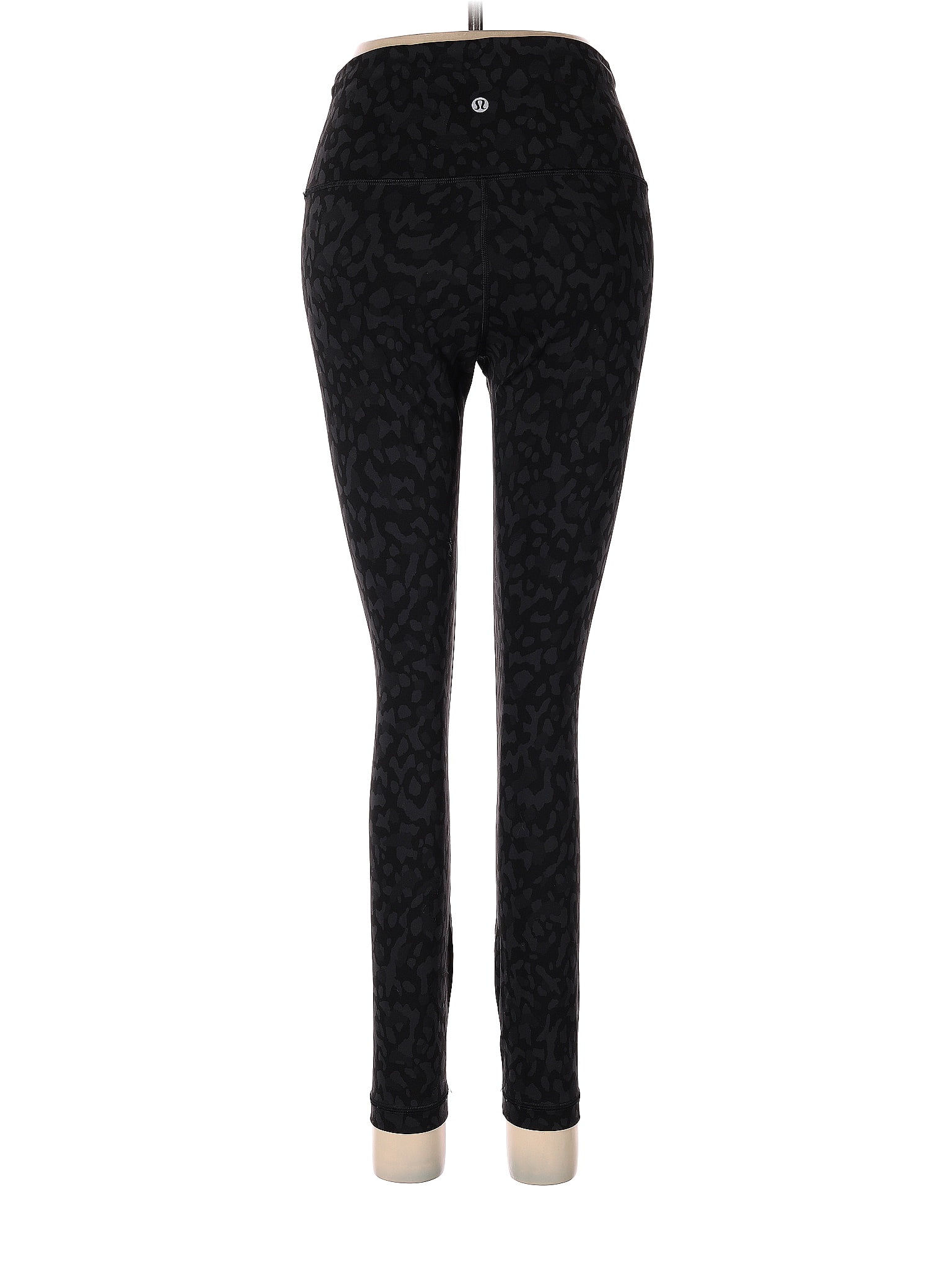 Lululemon Athletica Leopard Print Black Leggings Size 2 - 51% off