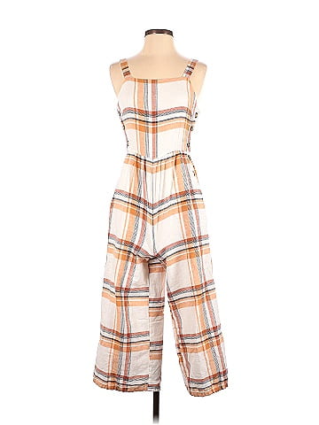 American Eagle Outfitters Plaid Multi Color Orange Jumpsuit Size 2 - 50%  off | thredUP
