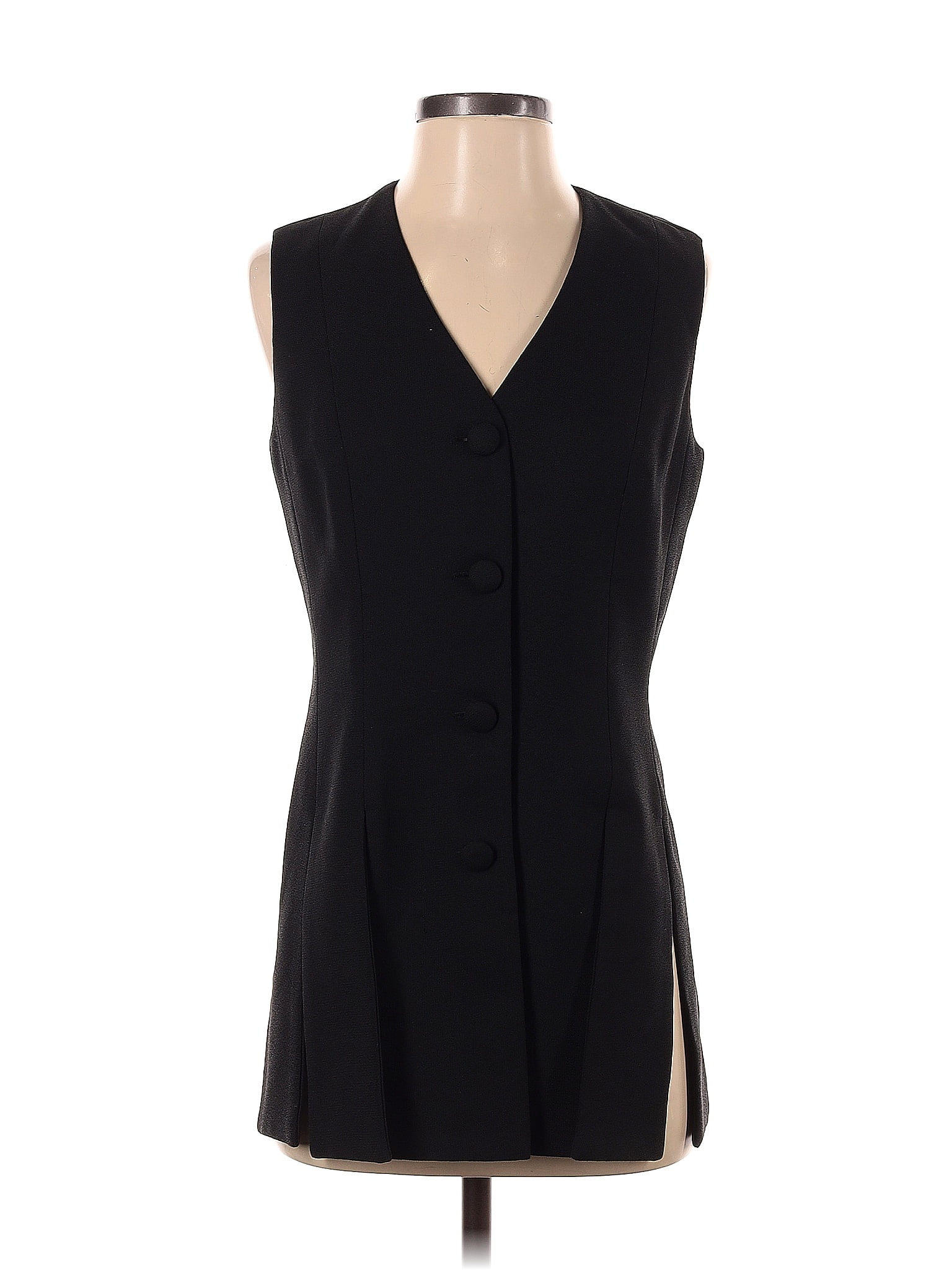 Assorted Brands 100 Polyester Solid Black Vest Size 4 47 off thredUP