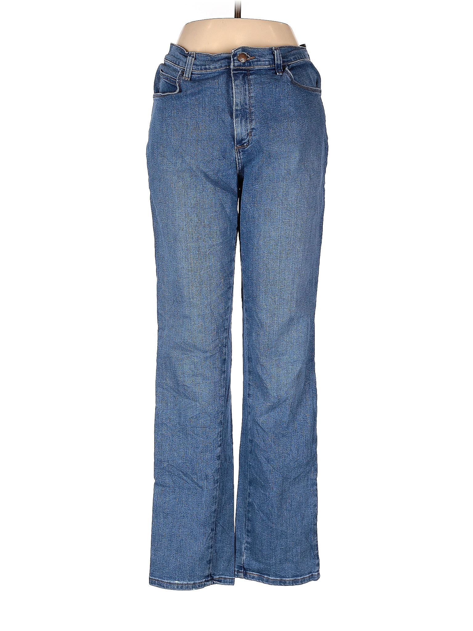Lee Solid Blue Jeans Size 8 - 61% off | thredUP