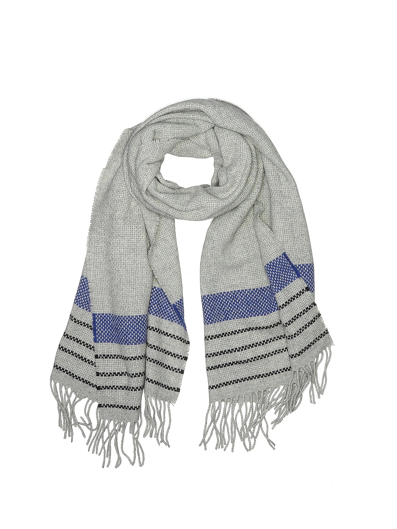 J.Crew Stripes Gray Scarf One Size 54 off thredUP