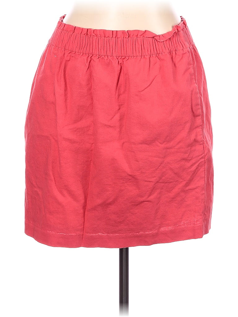 J.Crew Factory Store Solid Red Casual Skirt Size 12 - photo 1