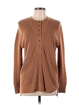 Thakoon Collective Brown Henley Sweater (view 1)