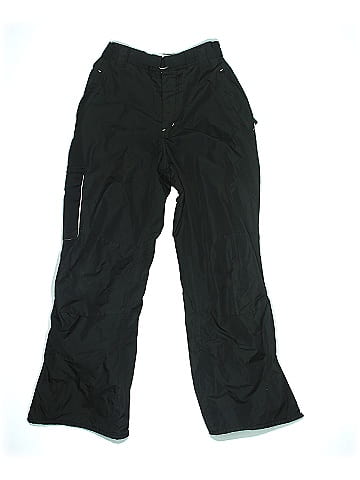 Free Country 100% Polyester Solid Black Capris Size 10 - 12 - 45