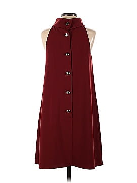 Sail to Sable Burgundy Button Maternity Dress (view 2)