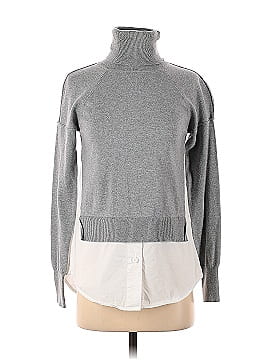KF/KaufmanFranco Collective Grey Knit Inset Sweater (view 1)