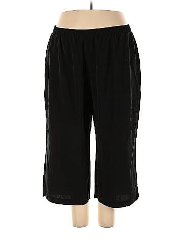 DUBGEE by WHOOPI 100 Polyester Solid Black Casual Pants Size 3X