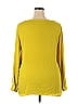 Ann Taylor LOFT 100% Polyester Yellow Long Sleeve Blouse Size XXL - photo 2