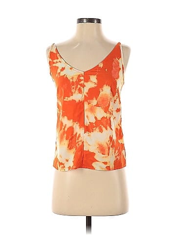 Thakoon Collective Orange Tie Dye Slip Tank (view 1)