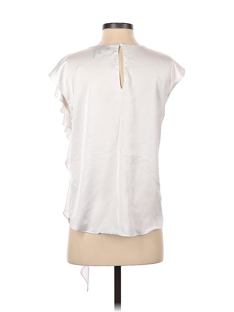 Pre-owned Dkny Short Sleeve Blouse In White