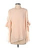 Chelsea28 100% Polyester Pink Long Sleeve Blouse Size S - photo 1