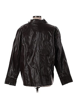 Star Faux Leather Jacket (view 2)