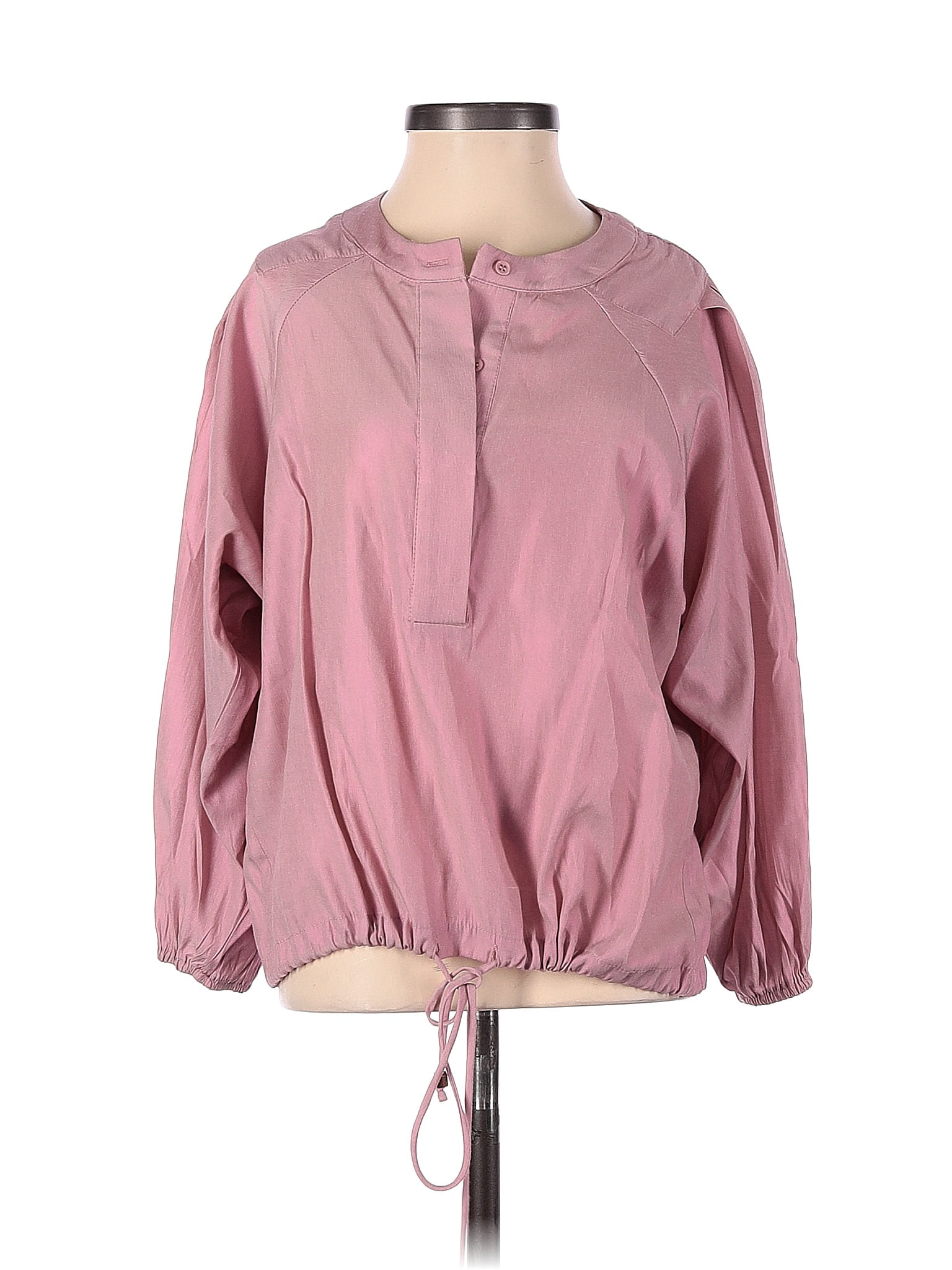 Buru Pink Long Sleeve Blouse Size Xs 76 Off Thredup