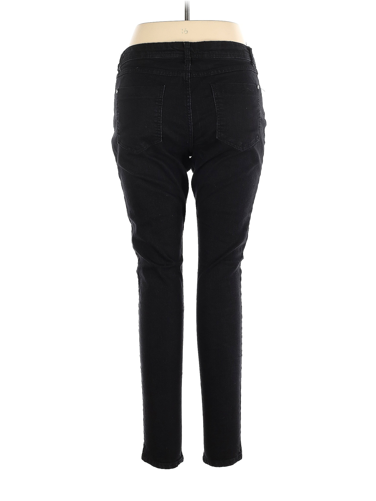 Elle Solid Black Jeggings Size 14 - 50% off