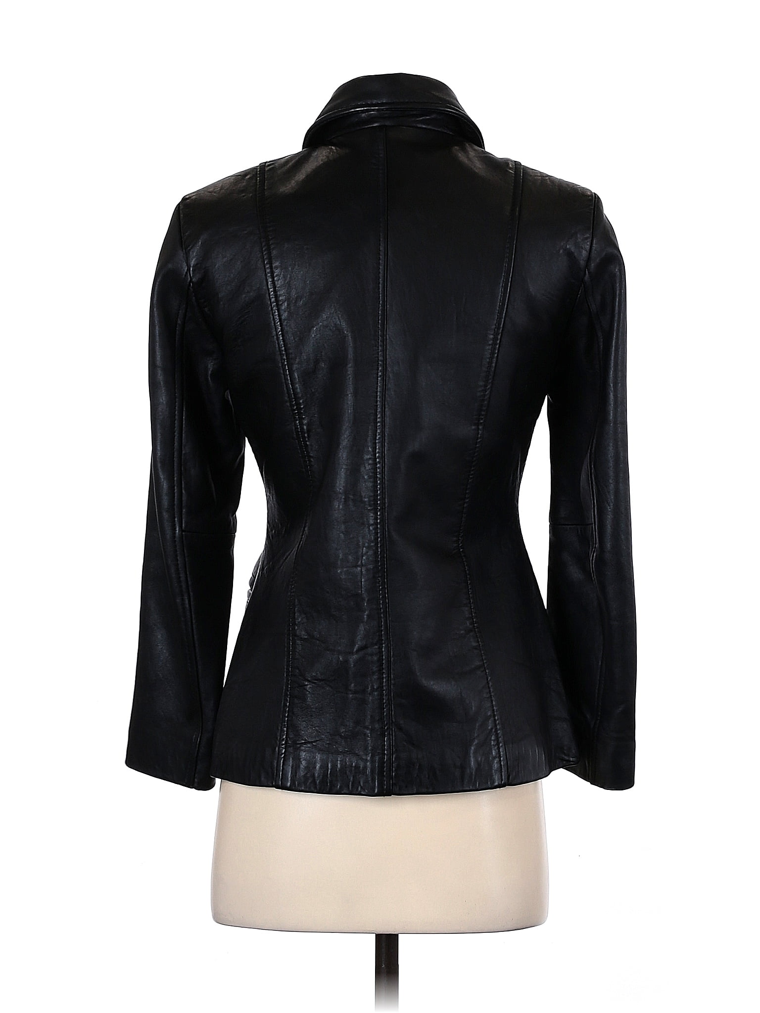 Petite sophisticate leather store jacket