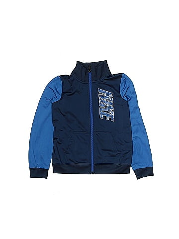 Nike 100% Polyester Blue Track Jacket Size 6 - 7 - 61% off | thredUP