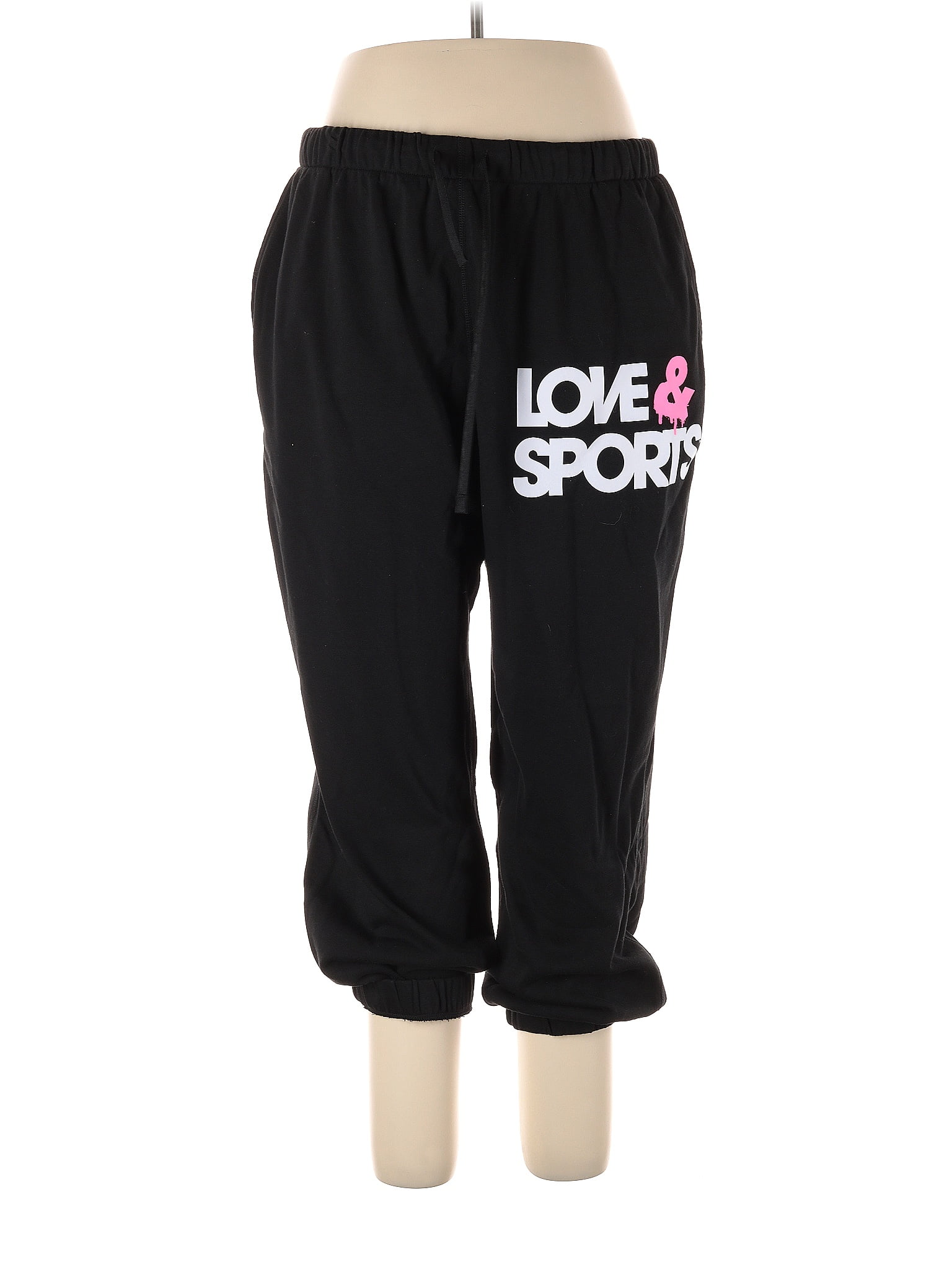 Fashion Nova Solid Black Yoga Pants Size L - 47% off