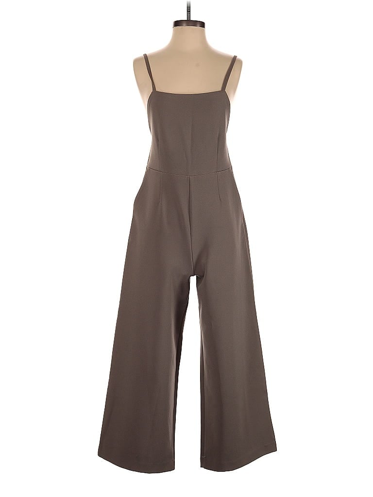 OAK + FORT 100% Polyester Solid Brown Jumpsuit One Size - 48% off | thredUP