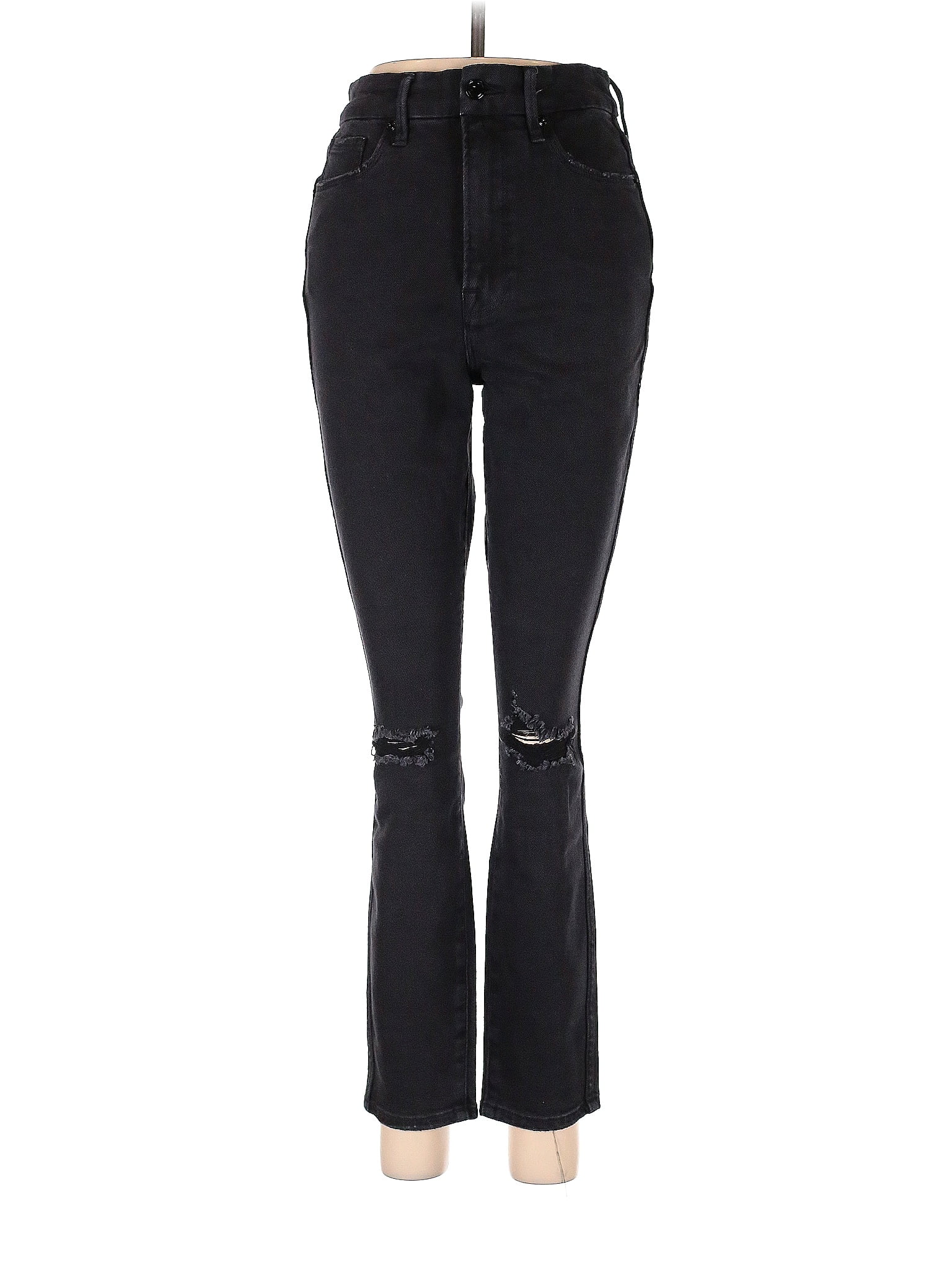 Good American Solid Black Jeans Size 6 - 74% off