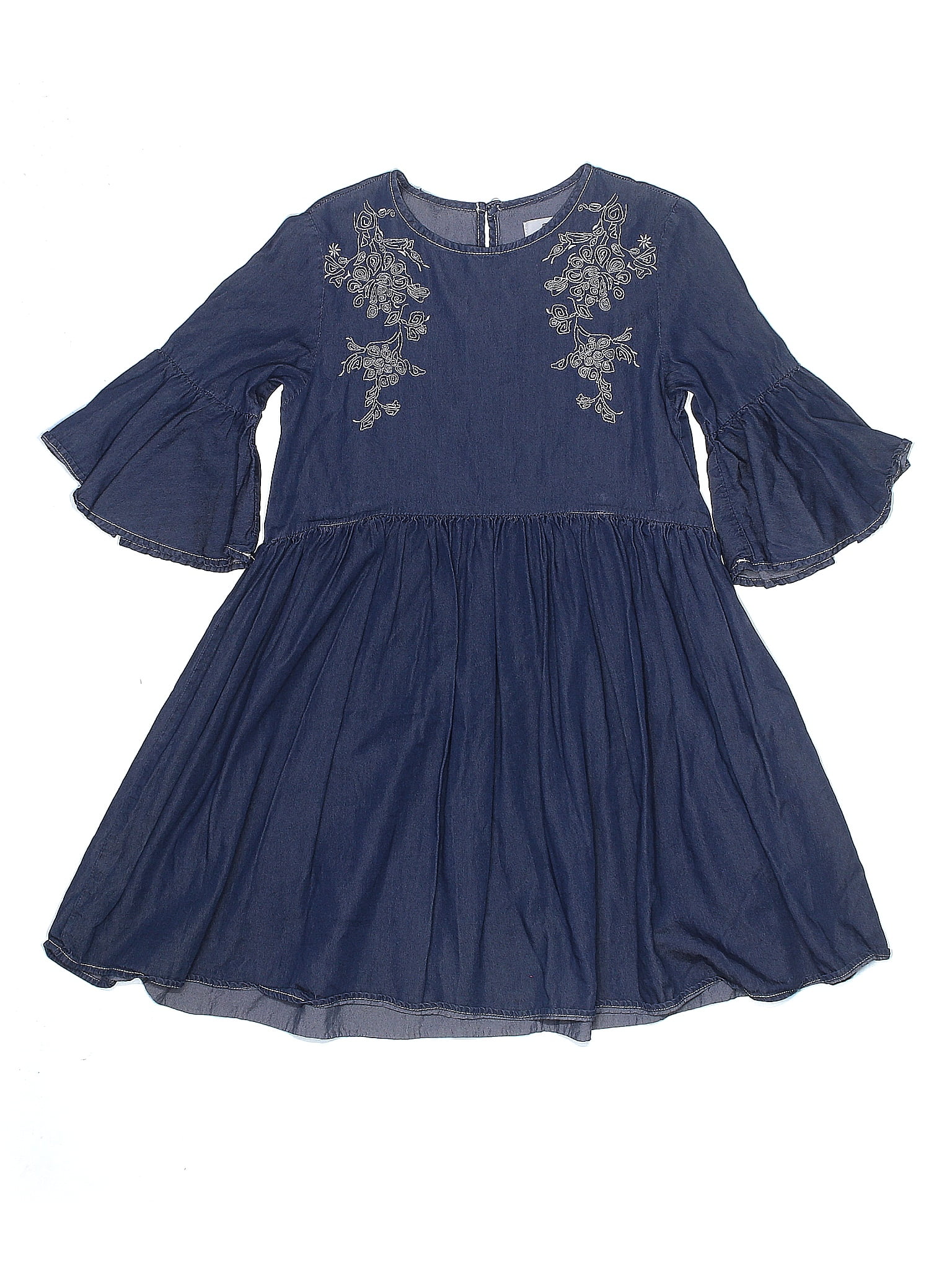 Assorted Brands Solid Navy Blue Dress Size 140 150 cm 61 off thredUP