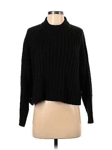 Solid Turtleneck Crop Top