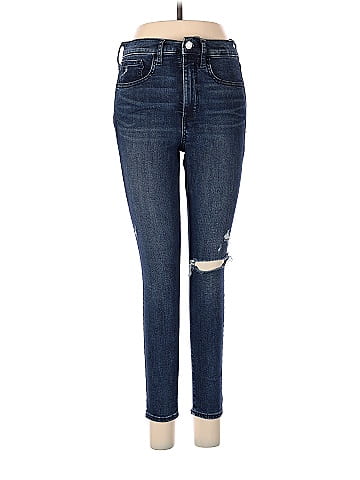 Gap Solid Blue Jeans 28 Waist (Petite) - 75% off