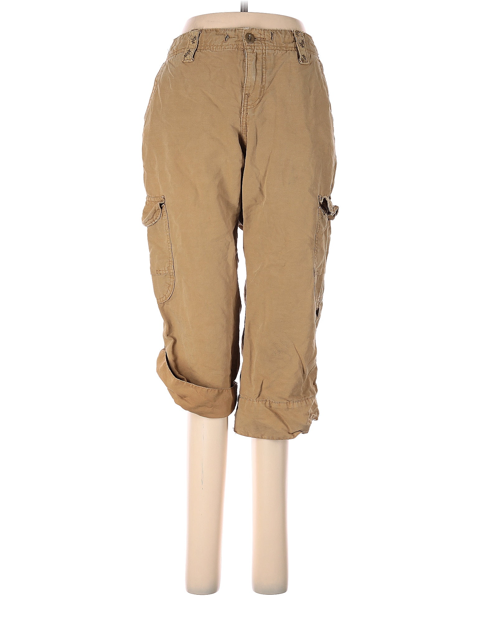 Lucky Brand Solid Brown Tan Cargo Pants Size 8 71 off ThredUp