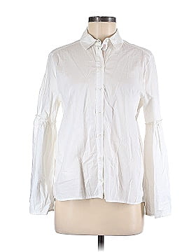 Topshop Long Sleeve Button-Down Shirt (view 1)