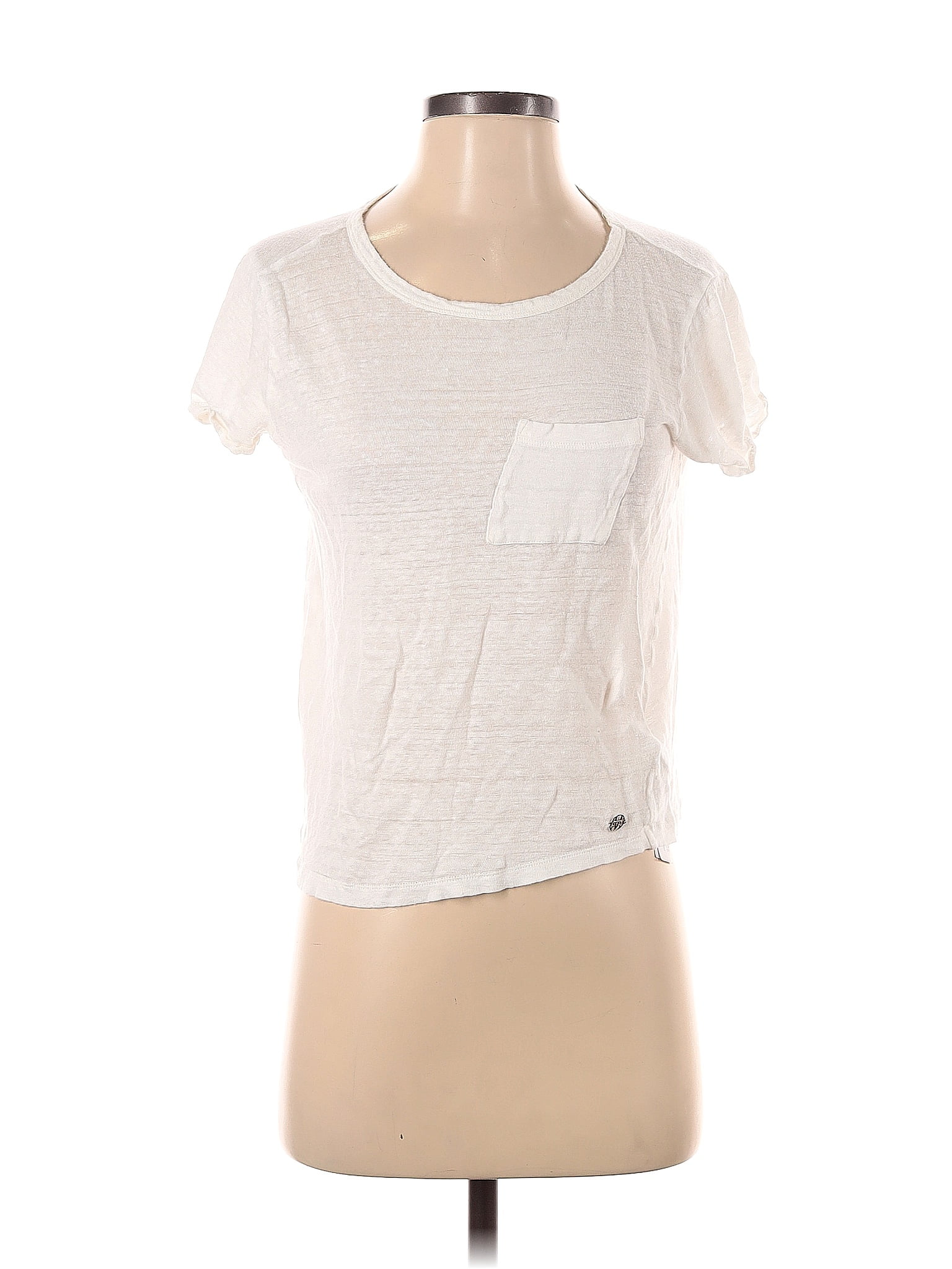 Massimo Dutti SHORT SLEEVE - T-shirt basique - white/blanc