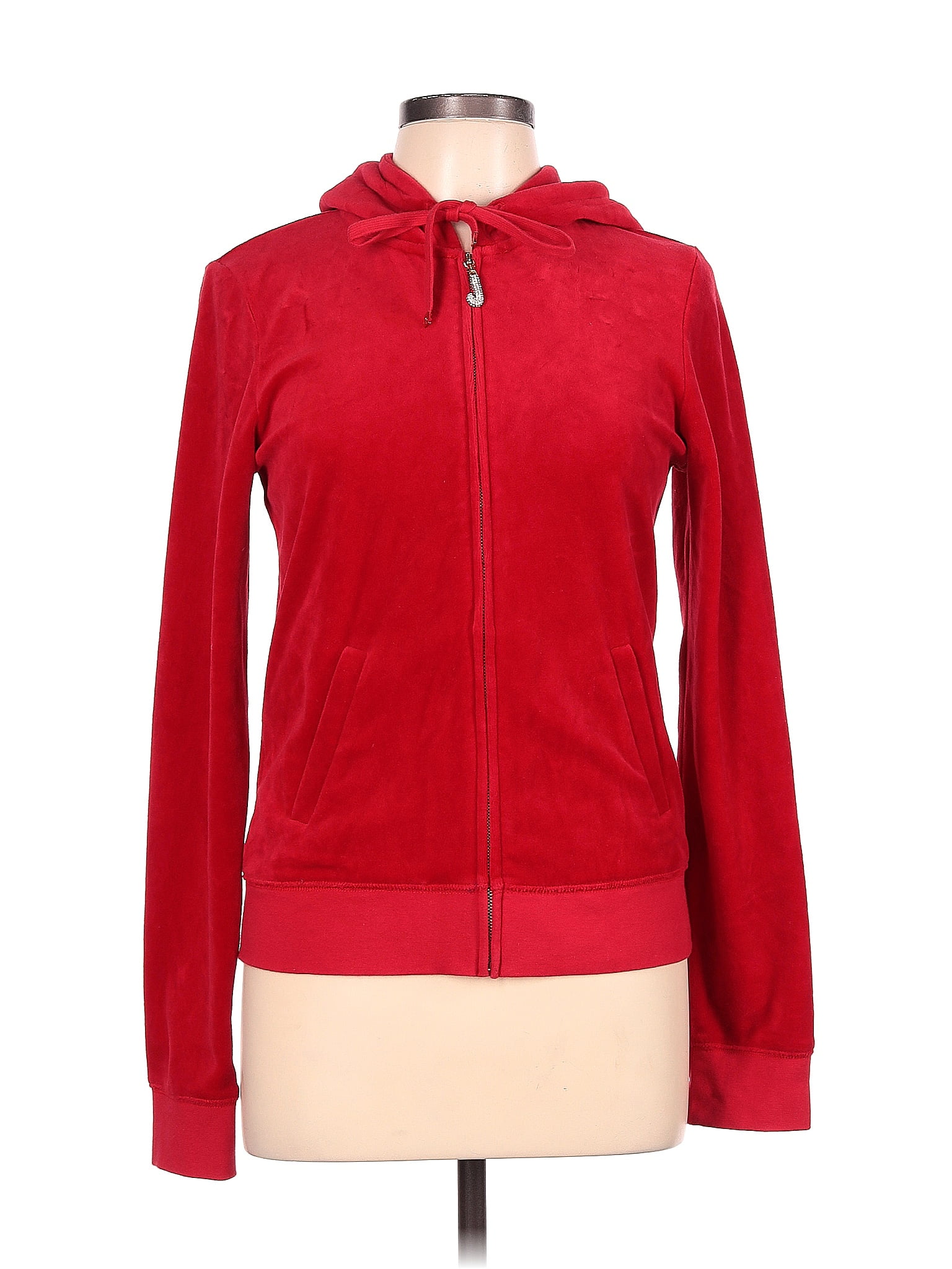 Juicy Couture Solid Red Zip Up Hoodie Size L - 72% off | thredUP