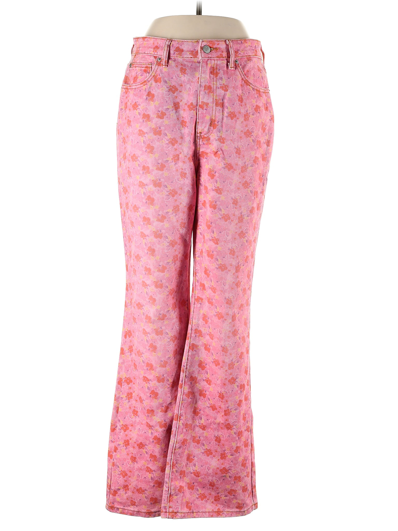 BDG 100 Cotton Floral Pink Jeans 30 Waist 52 off thredUP