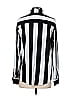DKNY 100% Polyester Stripes Zebra Print Silver Long Sleeve Blouse Size S - photo 2