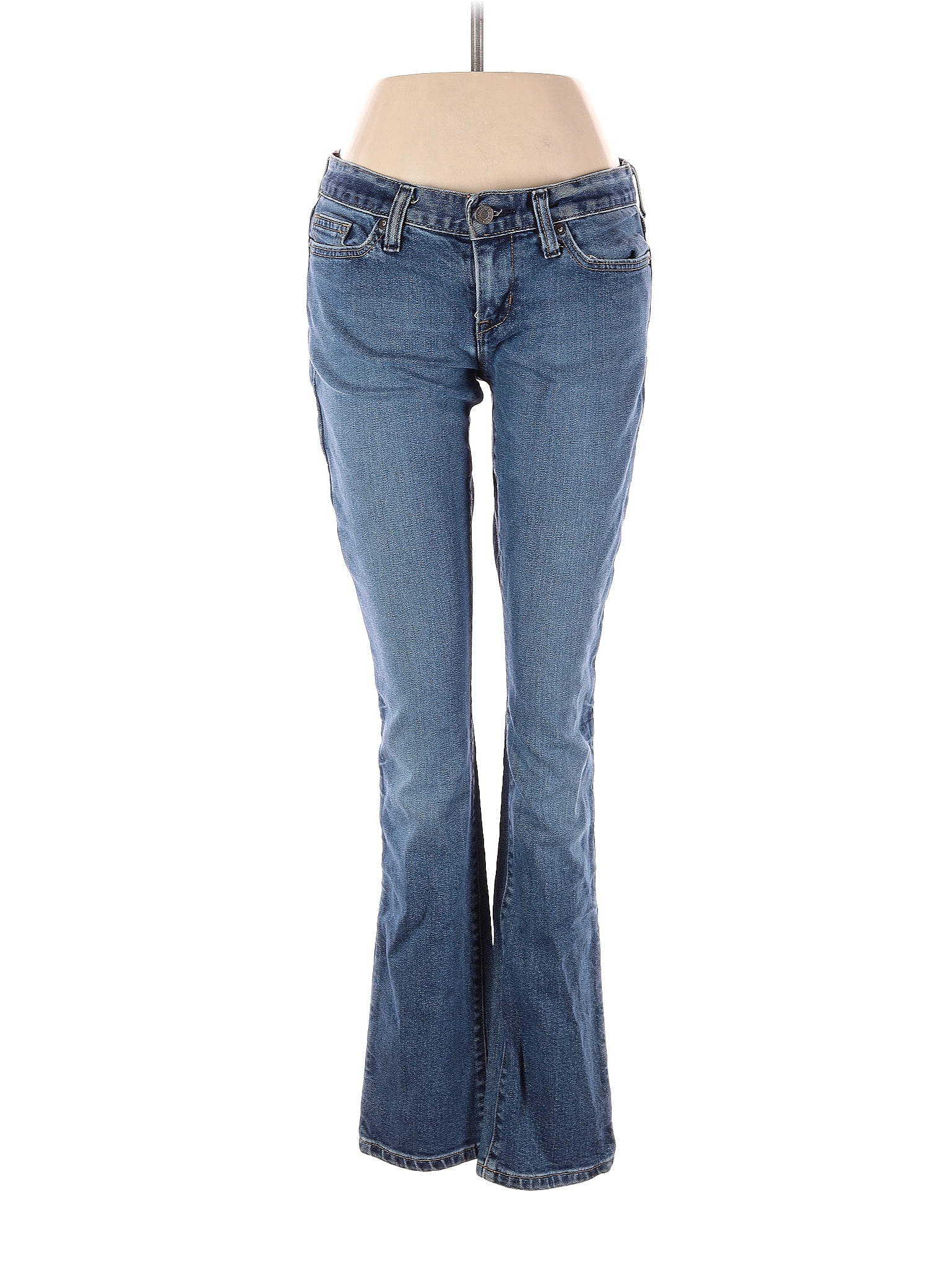 Gap Solid Blue Jeans Size 4 - 75% off | thredUP