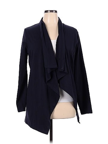 Lands end hotsell navy cardigan