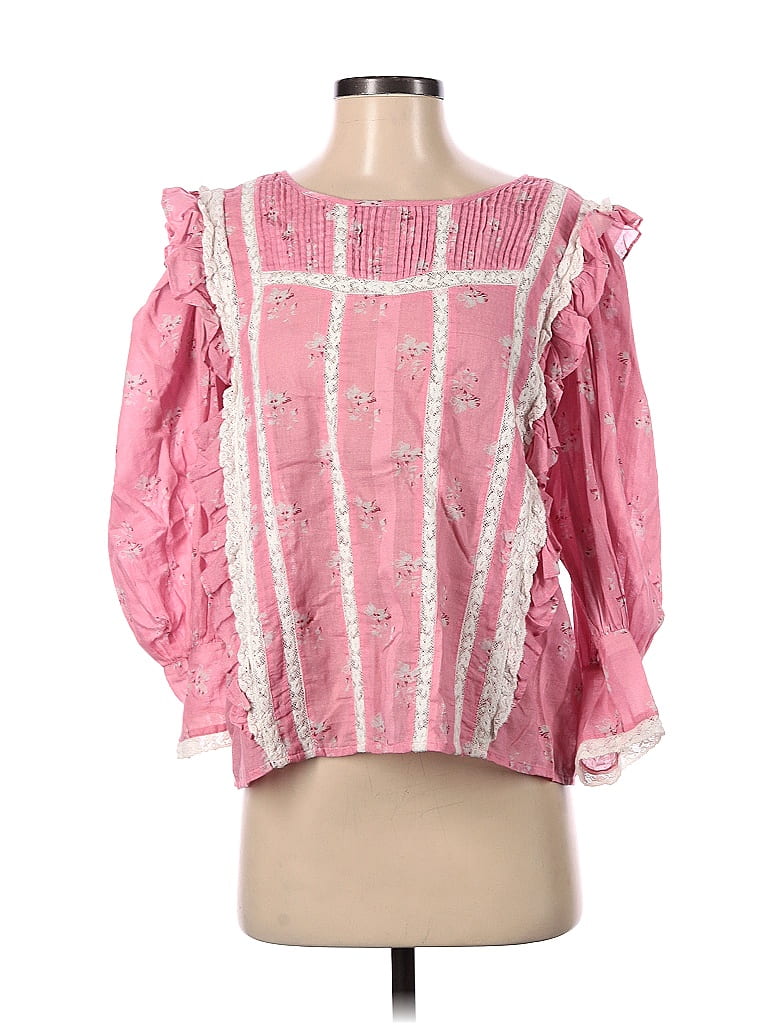 Cotton Flower Blouse  - Sugar Pink main image 1