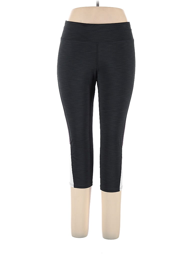 Tangerine Solid Black Active Pants Size XL - 26% off