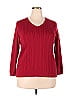 Talbots 100% Cotton Red Pullover Sweater Size 2X - photo 1