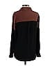 Thakoon Addition 100% Silk Color Block Ombre Brown Long Sleeve Silk Top Size 2 - photo 2