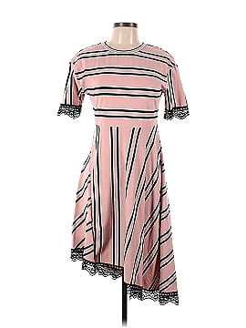 Koché Pink Striped Lace Dress (view 1)