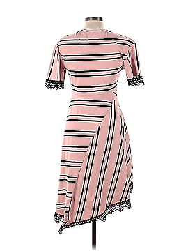 Koché Pink Striped Lace Dress (view 2)