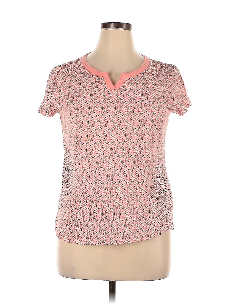 reCreation 100% Cotton Pink Short Sleeve T-Shirt Size XL - photo 1